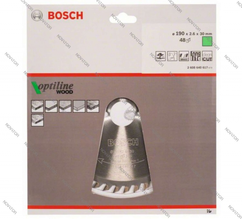 Bosch STD WO, 2608640617, 190х30-48T