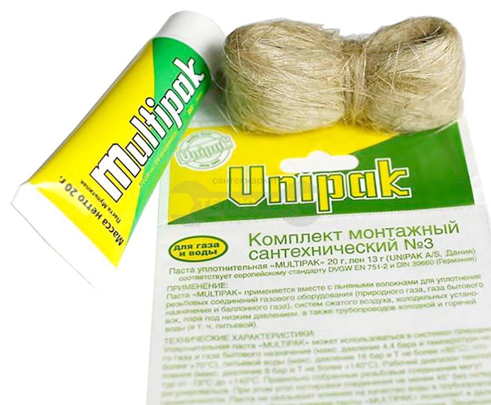 Купить Unipak Multipak №3 (паста 20 г - лен 13 г) в интернет-магазине Тепловоз