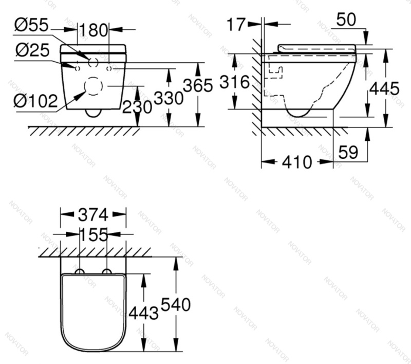Grohe Euro Ceramic 39554000