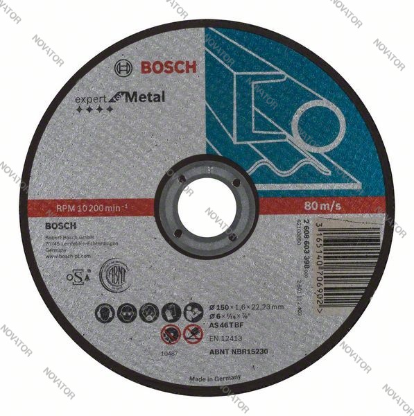 Bosch 2608603398, 150х1,6х22 мм