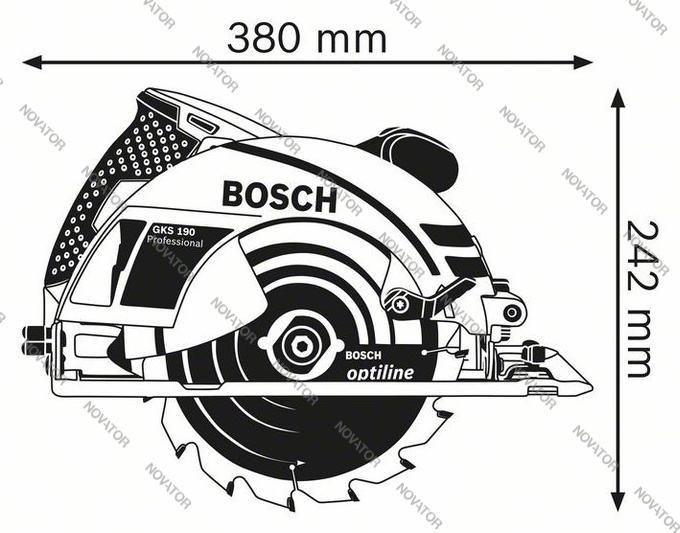 Bosch GKS 190, 1400 Вт