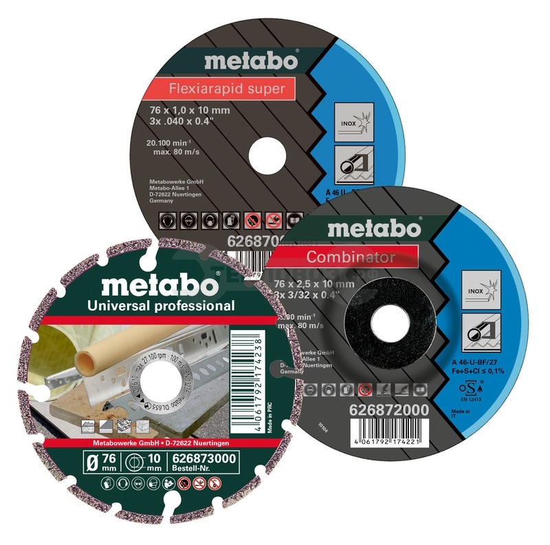 Купить Metabo арт 626879000, 76 мм (отрез+зачист.) в интернет-магазине Тепловоз