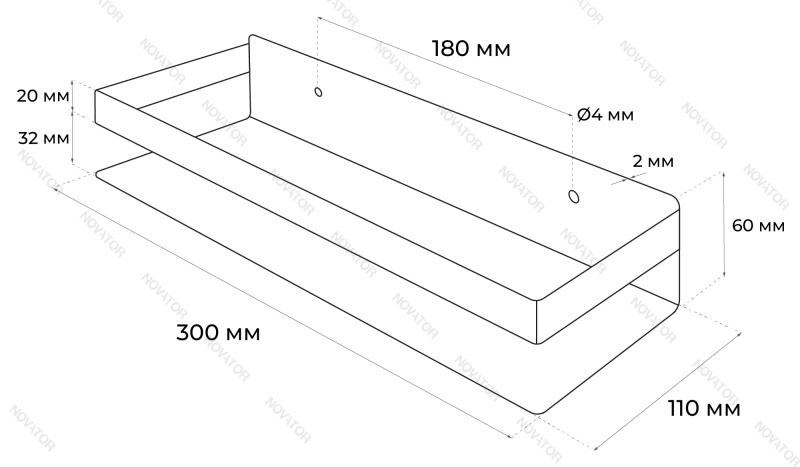Fixsen Хотел FX-31003F, 300 мм, сатин