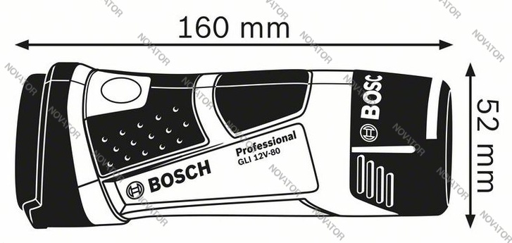 Bosch GLI 12V-80 Li-Ion без Акк и ЗУ арт. 0601437V00
