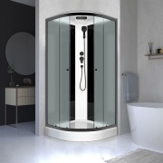 DOMANI-Spa Delight Slim DS99L 90х90 см, цвет профиля графит купить за 41 817 руб. Купить DOMANI-Spa Delight Slim DS99L 90х90 см, цвет профиля графит в интернет-магазине Дождь