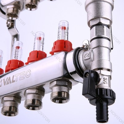 Valtec VT 589 Emnx, 1х5 выходов 3/4 евроконус, нержавеющая сталь