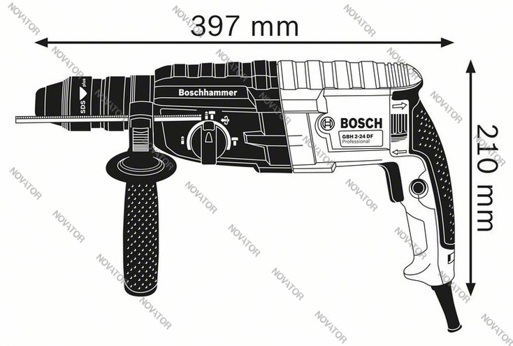 Bosch GBH 240 F, 790 Вт