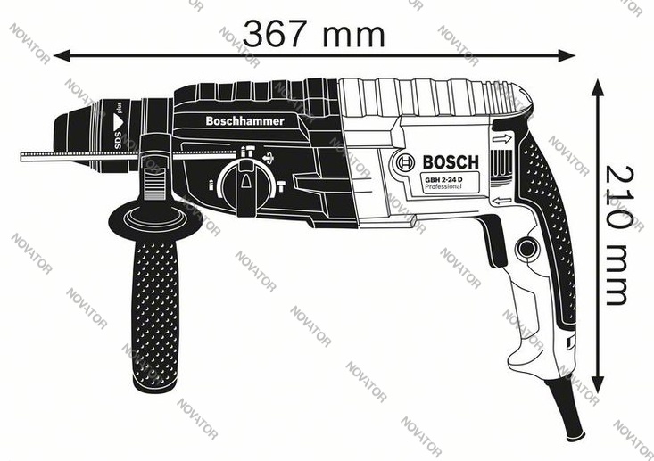 Bosch GBH 2-24 DRE, 790 Вт