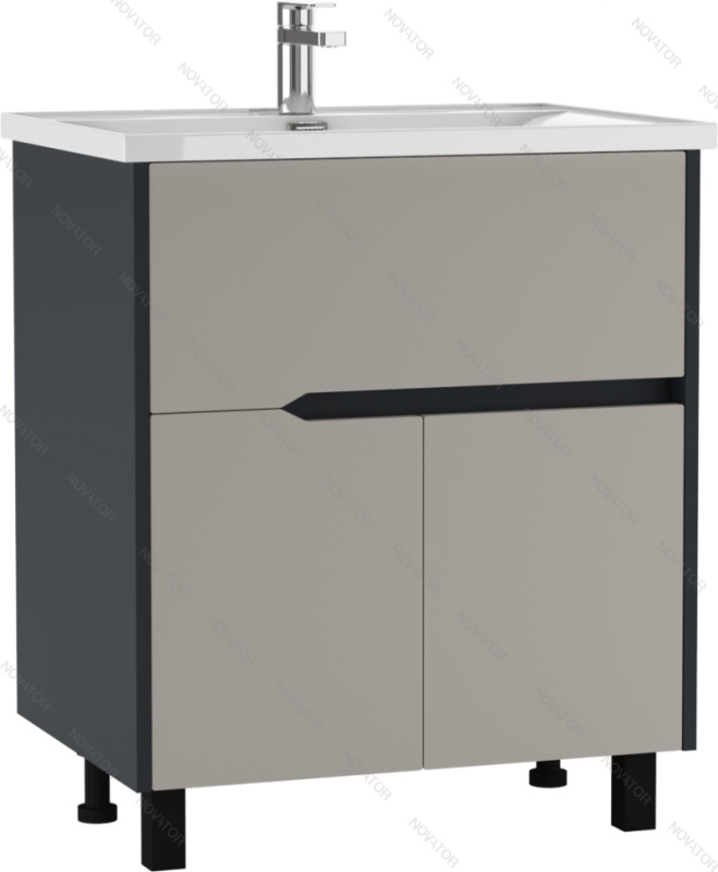 Домино Karat Нова 70 DN2607T, 67 см, серый тауп