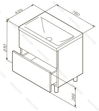 AM.PM GEM M90FSX07522WG32, M90WCC0752WG 76 см, белый