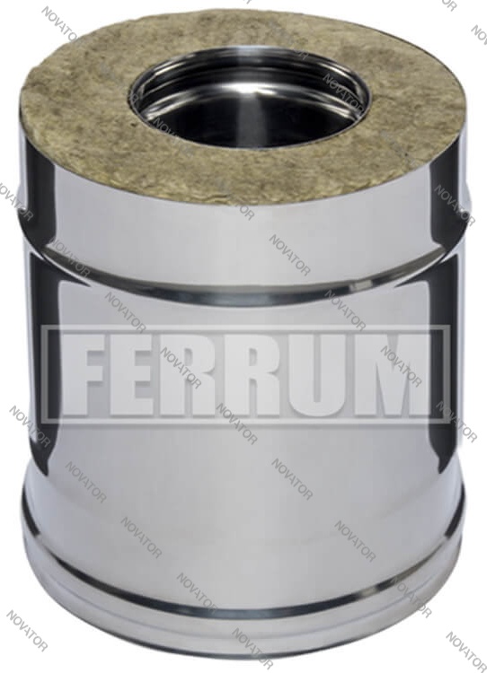 Ferrum 250 мм D115x200 мм (430/0,8мм), нерж.