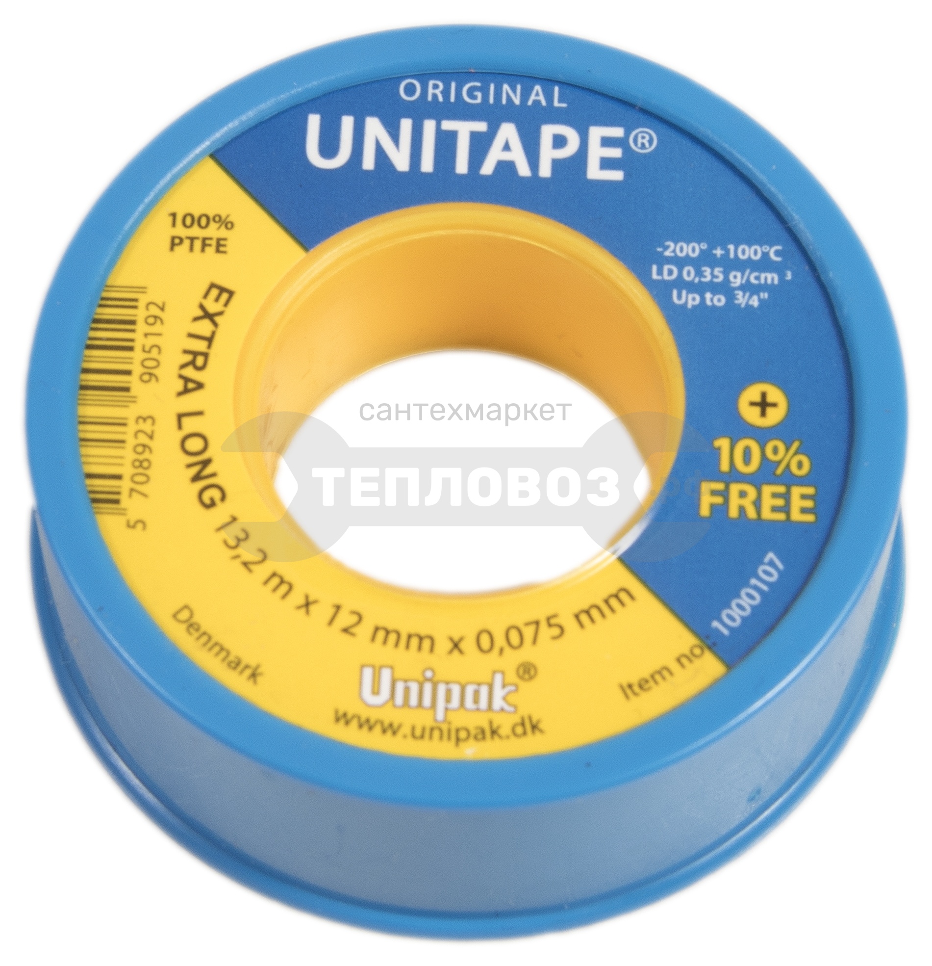 Купить Unipak Unitape, 12мм х 0,076мм х 12м в интернет-магазине Дождь