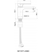 Смеситель для раковины Otgon Liberty M11571-236C