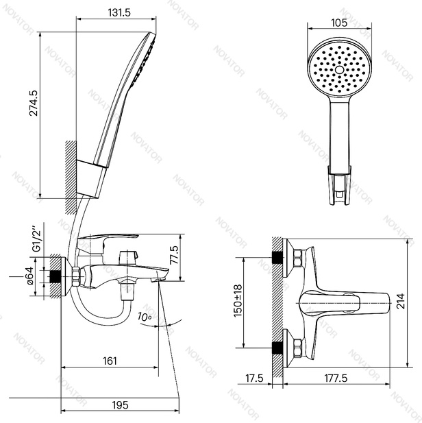 Iddis Ray RAYBL02i02, черный матовый