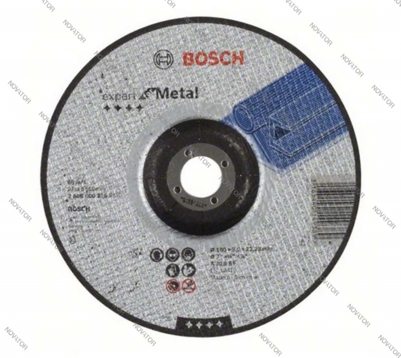 Bosch 2608600316, 180х3х22мм