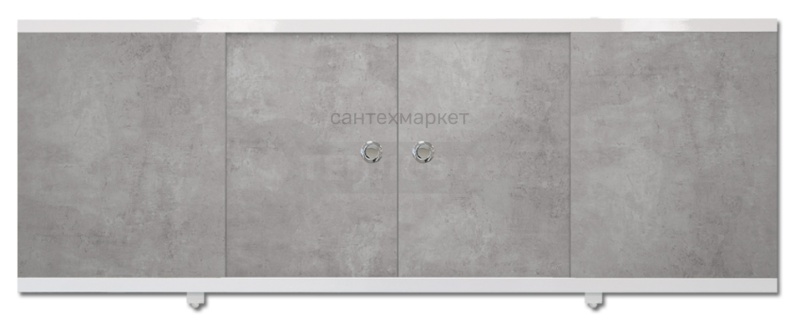 Купить Метакам Купе NEW, 169 см, бетон, алюминиевая ручка-профиль в интернет-магазине Тепловоз