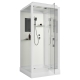 Niagara Standart 90х90 см, ST90/15Q, прозрачное стекло, белый профиль, низкий поддон