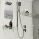 Niagara Standart 90х90 см, ST90/15Q, прозрачное стекло, белый профиль, низкий поддон