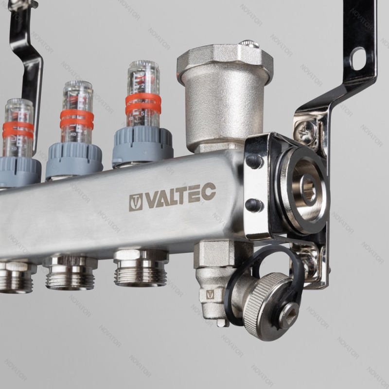 Valtec VT 579 Emnx, 1"х7-выходов 3/4 евроконус, нержавеющая сталь