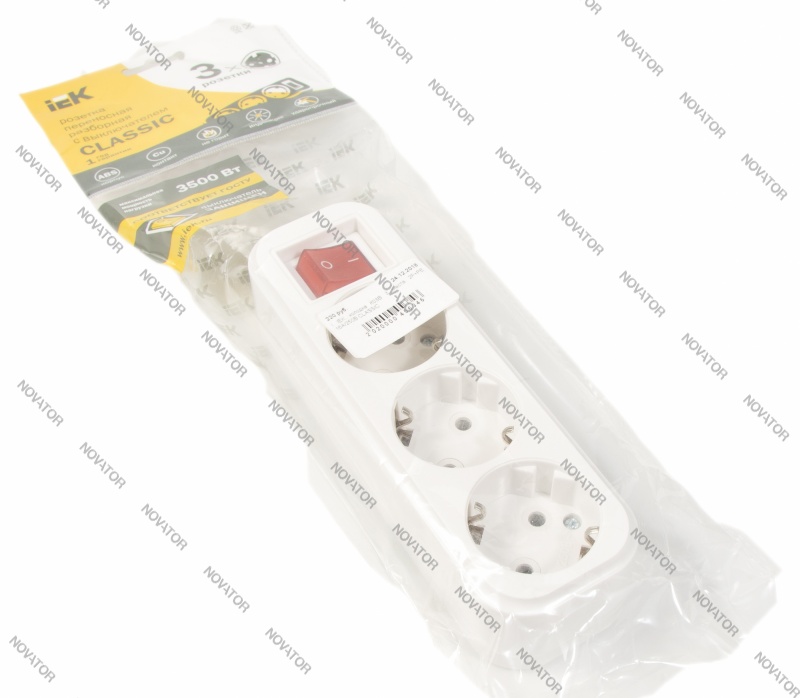 IEK К03B 3 места 2Р+РЕ 16А/250В CLASSIC