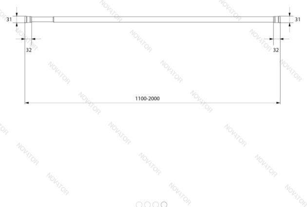 Milardo 010A200М14, 1100-2000 мм