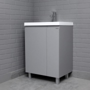 Купить Домино Graffo 60, 60 см, светло-серый матовый в интернет-магазине Дождь