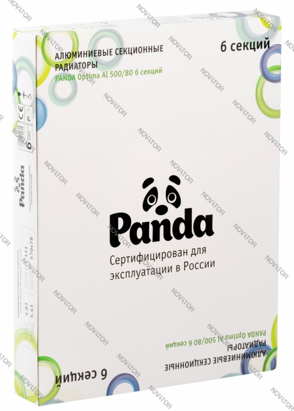 Panda Optima AL 500/80, 6 секций