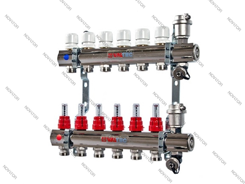 Valtec VT 596 EMNX, 1"х6 выходов 3/4 евроконус