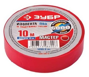Купить Зубр "Мастер" 1233-3_z01, ПВХ, 15х10 мм, красная в интернет-магазине Дождь