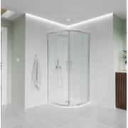 Купить Veconi 90х90 см, EVO E2-CH-9090-01-C9, прозрачное стекло, профиль хром, без поддона в интернет-магазине Дождь