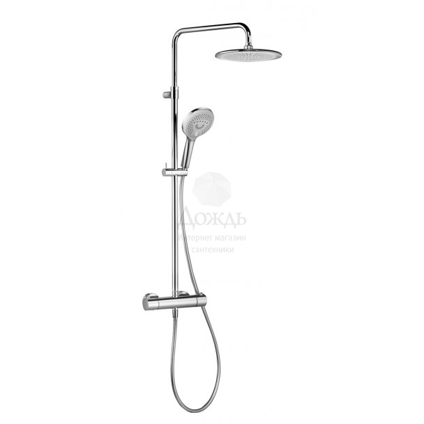 Купить Kludi Freshline Dual Shower System 6709205-00, хром/белый в интернет-магазине Дождь