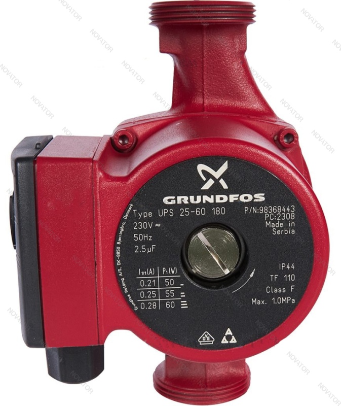 Grundfos 98368443 UPS 25-60, 180 мм