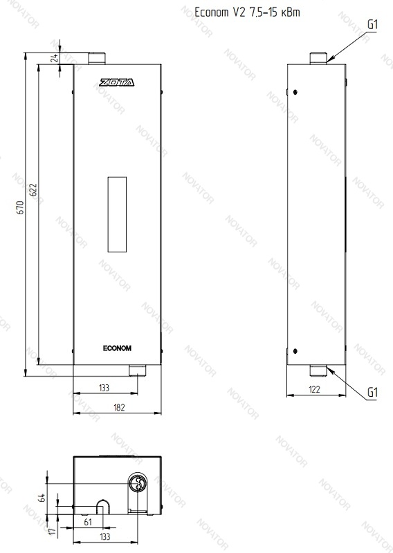 Zota Econom V2 SSR 12 кВт