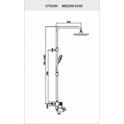 Душевая система со смесителем для ванны Otgon Spring M92298-0.34C