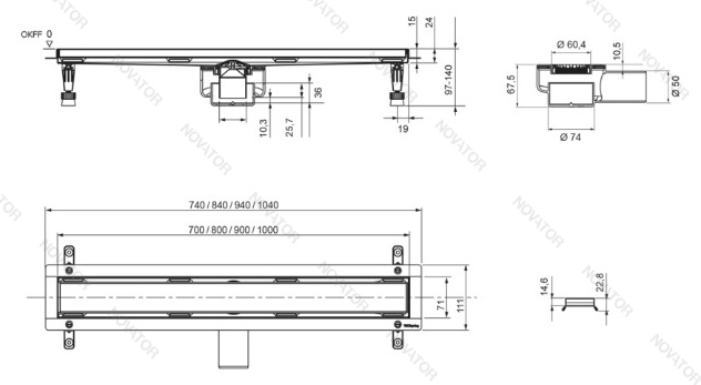 TECEspring linus S600700, 700 мм