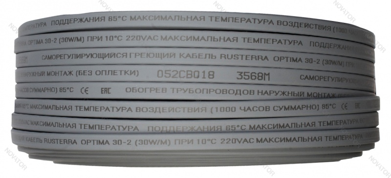 Rusterra Optima 30-2, 30Вт/м, отрезок 1м