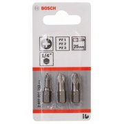 Bosch 2607001753 Pz1/2/3-25мм (3шт), для шуруповерта
