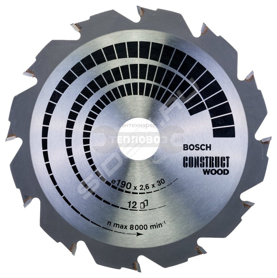 Купить Bosch CW WO H, 2608640633, 190х30-12 в интернет-магазине Тепловоз