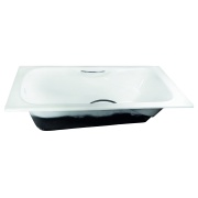 Ванна чугунная с ручками 170х75 см Otgon Comfort, отверстия под ручки, ручки 00-00107910, пьедестал