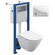 Cersanit Vector, City Smart CO DPL EO Slim LP, Estetica A64111 белый/хром купить за 34 876 руб. Купить Cersanit Vector, City Smart CO DPL EO Slim LP, Estetica A64111 белый/хром в интернет-магазине Дождь