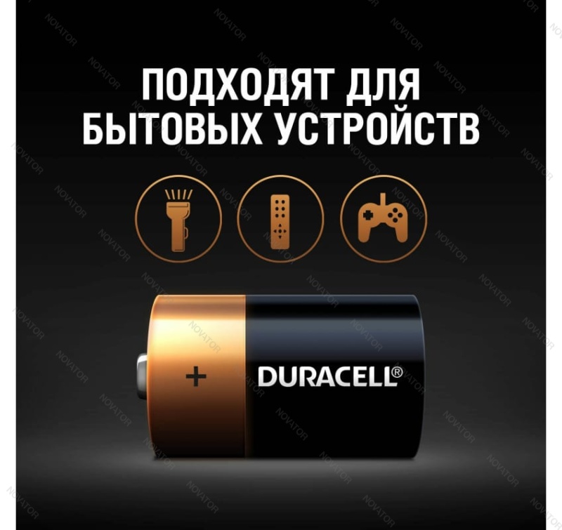 Duracell Basic D 1.5V LR20, 2шт