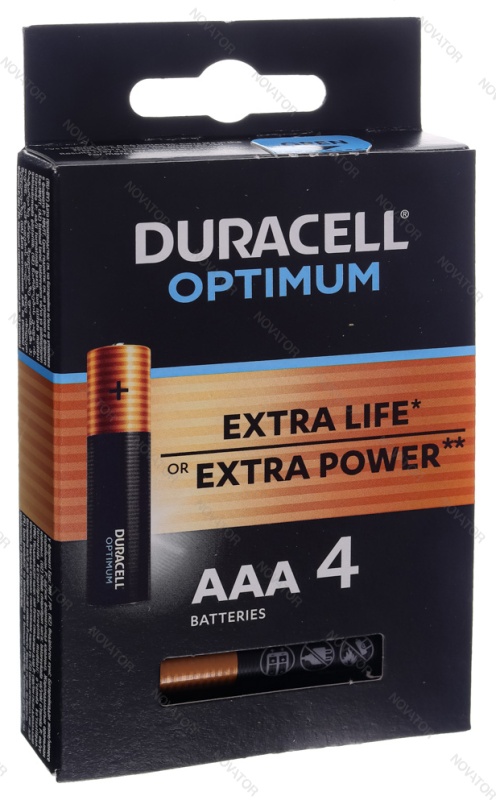 Duracell Opti AAA, 4шт