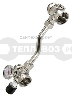 Купить Valtec VT 0667T, 200 мм, с термометром и перепускным клапаном в интернет-магазине Дождь