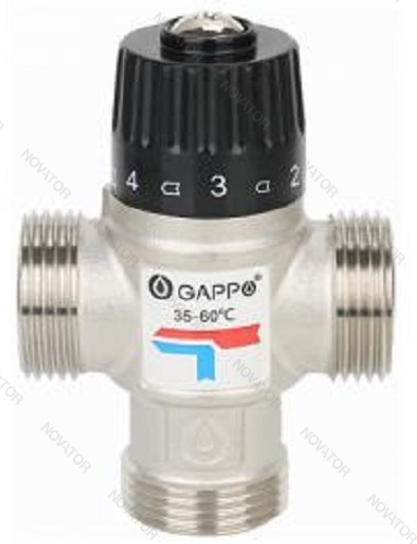 Gappo G1442.05, нр 3/4", 35-60°С