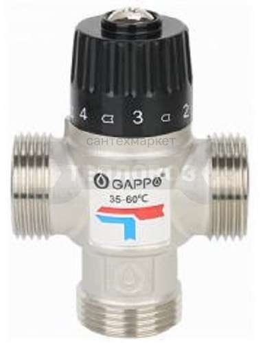 Купить Gappo G1442.06, нр 1", 35-60°С в интернет-магазине Тепловоз