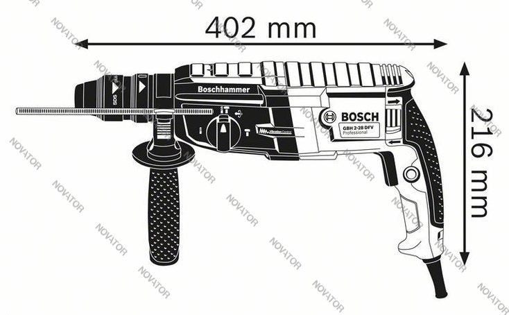 Bosch GBH 2-28 F, 900 Вт