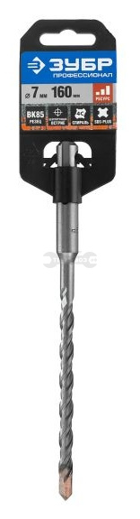 Купить Зубр Legioner 29314-160-07, SDS-Plus 7х160мм, для перфоратора в интернет-магазине Тепловоз