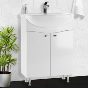 Купить Домино Уют 60 Волна/Амур, 62 см, белый в интернет-магазине Дождь