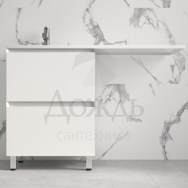 Купить Марко Марсал Plus, 120,3 см, белый, чаша слева в интернет-магазине Дождь