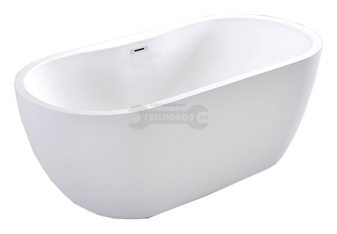 Купить 180х75 см Black & White Swan SB111 White, отдельностоящая, обвязка в интернет-магазине Тепловоз